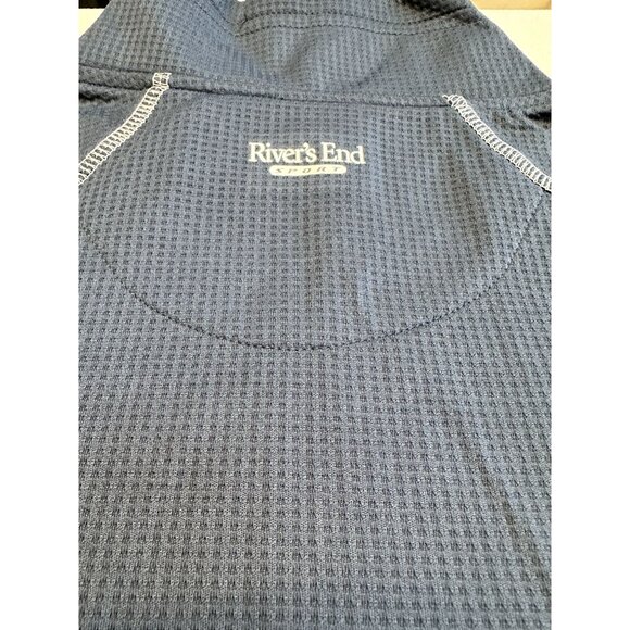 Rivers End Sport Mens DryMatrix 1/4 Zip Pullover Large Moisture Wicking Anti-Mic - Picture 11 of 12